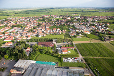 Vue aérienne de Quartier Eckel à Edesheim dans le département Rhénanie-Palatinat, Allemagne