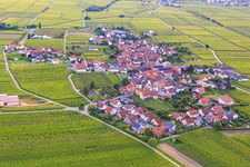 Vue aérienne de Flemlingen dans le département Rhénanie-Palatinat, Allemagne
