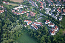 Enregistrement par drone de Landau in der Pfalz dans le département Rhénanie-Palatinat, Allemagne