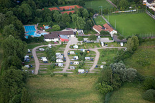 Quartier Ingenheim in Billigheim-Ingenheim dans le département Rhénanie-Palatinat, Allemagne hors des airs