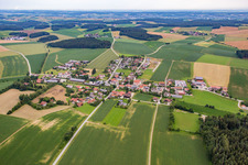 Vue aérienne de Quartier Kollbach in Gangkofen dans le département Bavière, Allemagne