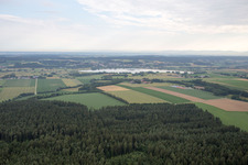 Vue aérienne de Quartier Aunkofen in Marklkofen dans le département Bavière, Allemagne