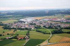 Vue aérienne de Marklkofen dans le département Bavière, Allemagne