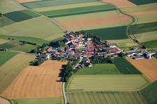 Vue aérienne de Quartier Franken in Laberweinting dans le département Bavière, Allemagne