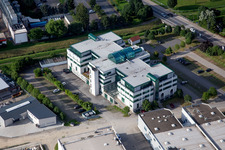 Vue aérienne de Site de l'usine Lindorff en Allemagne (Bergstrasse) à Heppenheim dans le département Hesse, Allemagne