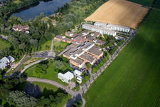 Vue aérienne de Terrain de l'hôpital de district de la Bergstrasse (Bergstrasse) à Heppenheim dans le département Hesse, Allemagne