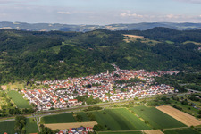 Vue aérienne de Quartier Sulzbach in Weinheim dans le département Bade-Wurtemberg, Allemagne