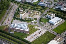 Vue aérienne de Locaux de l'usine Vileda GmbH à Weinheim dans le département Bade-Wurtemberg, Allemagne