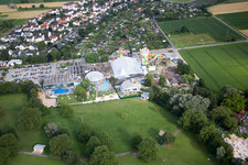 Vue oblique de Miramar à le quartier Lützelsachsen in Weinheim dans le département Bade-Wurtemberg, Allemagne