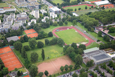 Vue aérienne de Parc des Lions, Arène des Lions à le quartier Handschuhsheimer in Heidelberg dans le département Bade-Wurtemberg, Allemagne