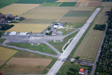 Photographie aérienne de HD-Kirchheim, ancien aérodrome américain à le quartier Patrick Henry Village in Heidelberg dans le département Bade-Wurtemberg, Allemagne