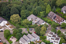 Vue aérienne de Bothestr à le quartier Emmertsgrund in Heidelberg dans le département Bade-Wurtemberg, Allemagne
