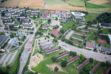 Vue aérienne de HD- Village Pattrik Henry à le quartier Patrick Henry Village in Heidelberg dans le département Bade-Wurtemberg, Allemagne