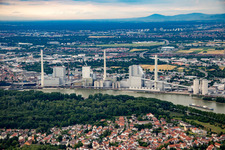 Vue aérienne de GKM à le quartier Neckarau in Mannheim dans le département Bade-Wurtemberg, Allemagne