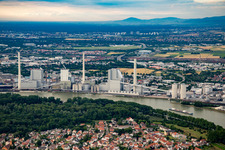 Vue aérienne de GKM à le quartier Neckarau in Mannheim dans le département Bade-Wurtemberg, Allemagne