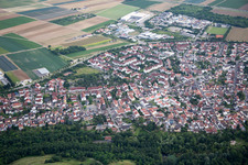 Vue aérienne de Quartier Maudach in Ludwigshafen am Rhein dans le département Rhénanie-Palatinat, Allemagne