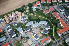 Vue d'oiseau de Quartier Oggersheim in Ludwigshafen am Rhein dans le département Rhénanie-Palatinat, Allemagne