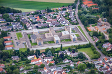 Vue aérienne de Établissement correctionnel à Frankenthal dans le département Rhénanie-Palatinat, Allemagne