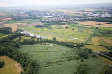 Vue aérienne de Aérodrome à Worms dans le département Rhénanie-Palatinat, Allemagne