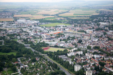 Vue aérienne de Obi à Worms dans le département Rhénanie-Palatinat, Allemagne