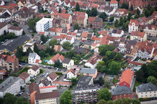 Worms dans le département Rhénanie-Palatinat, Allemagne vu d'un drone