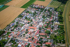 Vue oblique de Quartier Ibersheim in Worms dans le département Rhénanie-Palatinat, Allemagne