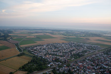 Vue oblique de Quartier Hofheim in Lampertheim dans le département Hesse, Allemagne