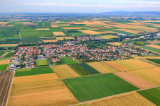 Vue aérienne de Offstein dans le département Rhénanie-Palatinat, Allemagne