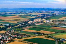 Vue aérienne de Offstein dans le département Rhénanie-Palatinat, Allemagne