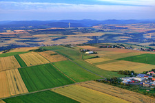 Vue aérienne de Quirnheim dans le département Rhénanie-Palatinat, Allemagne