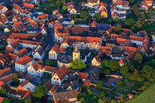 Vue aérienne de Kerzenheim dans le département Rhénanie-Palatinat, Allemagne