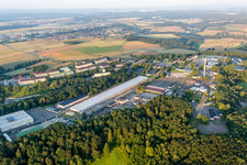 Vue aérienne de Caserne militaire américaine Quartier général de Sembach et AFN Europe à Sembach à Wartenberg-Rohrbach dans le département Rhénanie-Palatinat, Allemagne