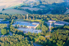 Vue aérienne de Caserne militaire américaine Quartier général de Sembach et AFN Europe à Sembach à le quartier Münchweiler in Münchweiler an der Alsenz dans le département Rhénanie-Palatinat, Allemagne