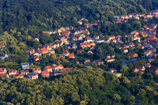 Vue aérienne de Jakobsweiler dans le département Rhénanie-Palatinat, Allemagne