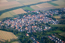 Vue aérienne de Armsheim dans le département Rhénanie-Palatinat, Allemagne