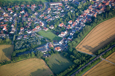 Vue oblique de Armsheim dans le département Rhénanie-Palatinat, Allemagne