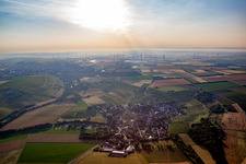 Vue aérienne de Quartier Rommersheim in Wörrstadt dans le département Rhénanie-Palatinat, Allemagne