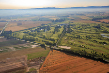 Photographie aérienne de Domaine de golf Gernsheim - Hof Gräbenbruch à le quartier Allmendfeld in Gernsheim dans le département Hesse, Allemagne
