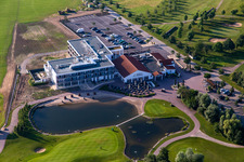Photographie aérienne de Golf Resort Gernsheim - Hof Gräbenbruch à le quartier Allmendfeld in Gernsheim dans le département Hesse, Allemagne