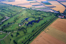 Photographie aérienne de Allmendfeld, Gernsheim Golf Resort - Hof Gräbenbruch à le quartier Crumstadt in Riedstadt dans le département Hesse, Allemagne