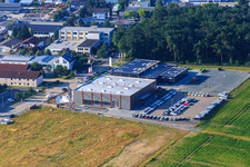 Image drone de Autohaus Alsbach Bayram GmbH - Alsbach-Hähnlein à le quartier Sandwiese in Alsbach-Hähnlein dans le département Hesse, Allemagne