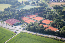 Quartier Auerbach in Bensheim dans le département Hesse, Allemagne d'un drone