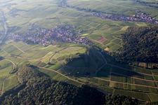 Vue aérienne de Birkweiler dans le département Rhénanie-Palatinat, Allemagne