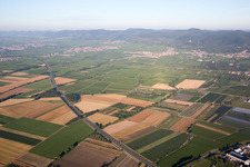 Vue aérienne de A65 à Neustadt an der Weinstraße dans le département Rhénanie-Palatinat, Allemagne