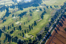 Vue aérienne de Site du parcours de golf Kurpfalz au Limburgerhof à Schifferstadt dans le département Rhénanie-Palatinat, Allemagne