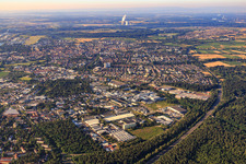 Vue oblique de N à Speyer dans le département Rhénanie-Palatinat, Allemagne