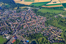 Vue aérienne de Söternstr à Philippsburg dans le département Bade-Wurtemberg, Allemagne