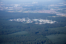 Vue aérienne de KIT N à le quartier Leopoldshafen in Eggenstein-Leopoldshafen dans le département Bade-Wurtemberg, Allemagne