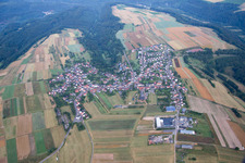 Photographie aérienne de Champs agricoles et surfaces utilisables à Donsieders dans le département Rhénanie-Palatinat, Allemagne