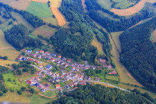 Vue aérienne de Labach dans le département Rhénanie-Palatinat, Allemagne